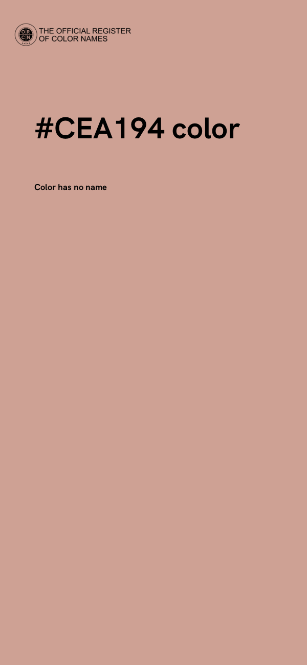 #CEA194 color image