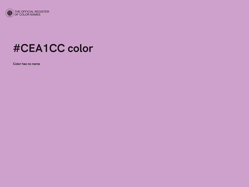 #CEA1CC color image