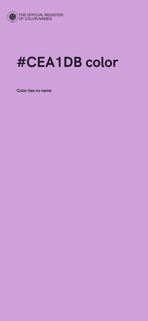#CEA1DB color image