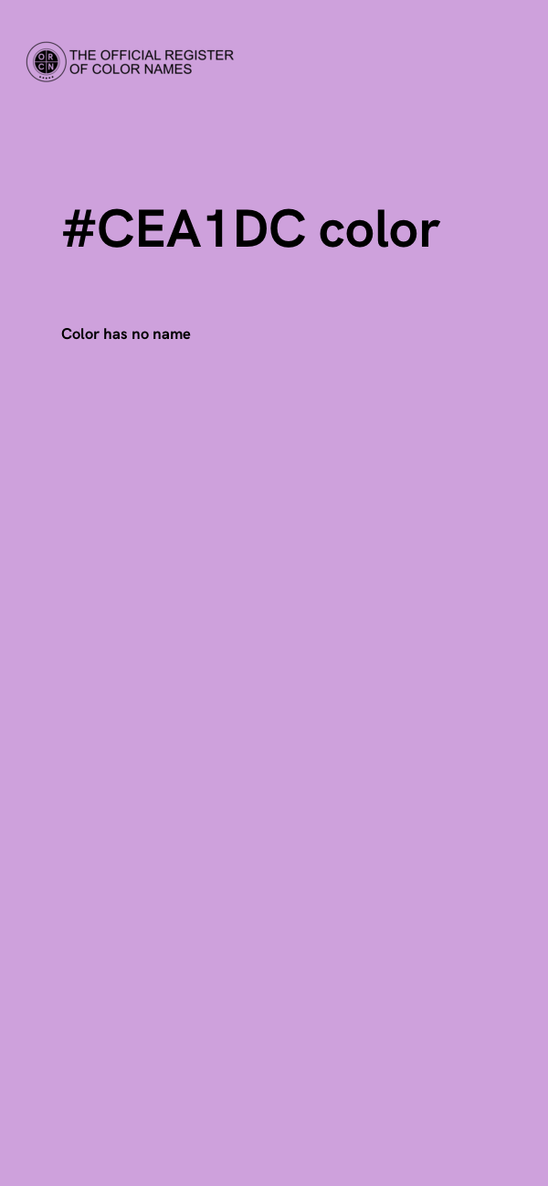 #CEA1DC color image
