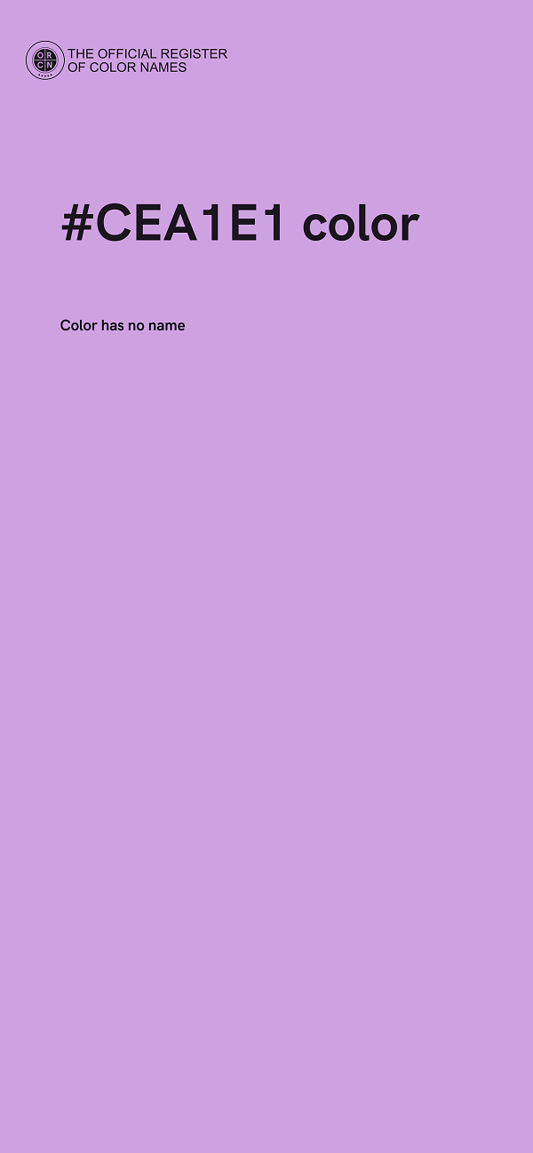 #CEA1E1 color image