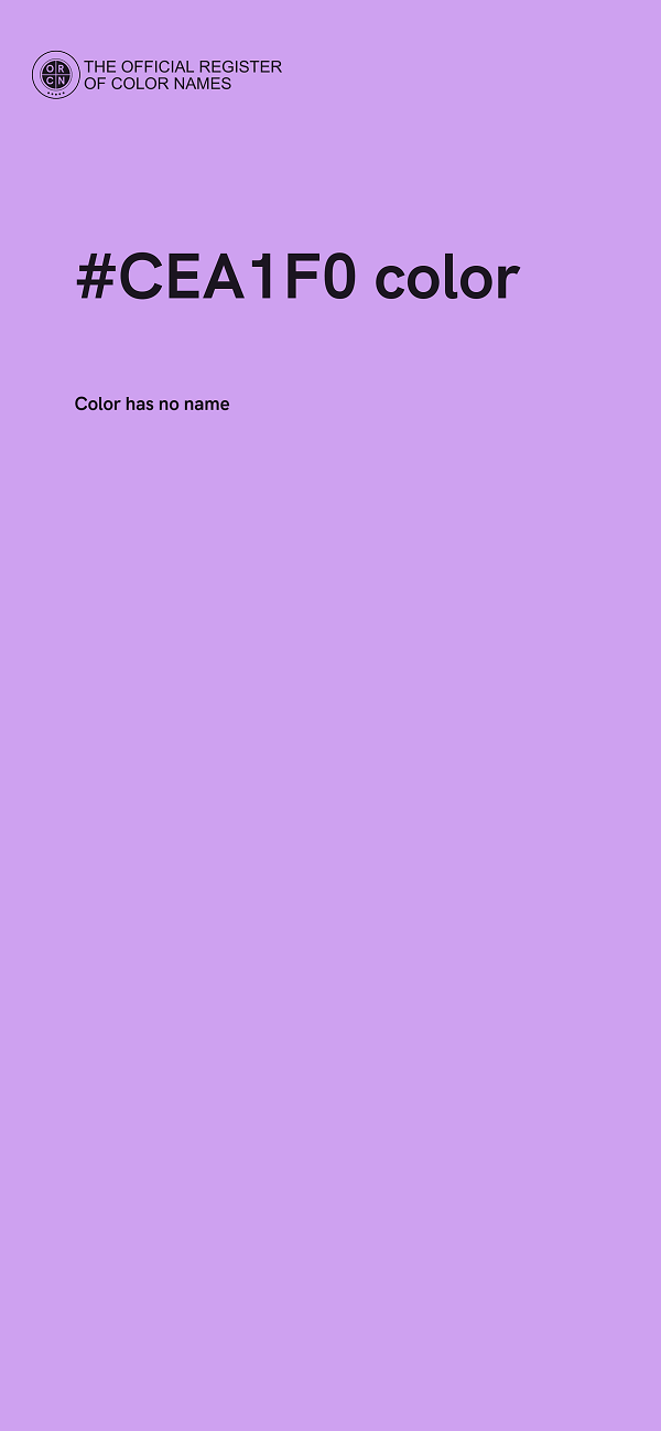 #CEA1F0 color image