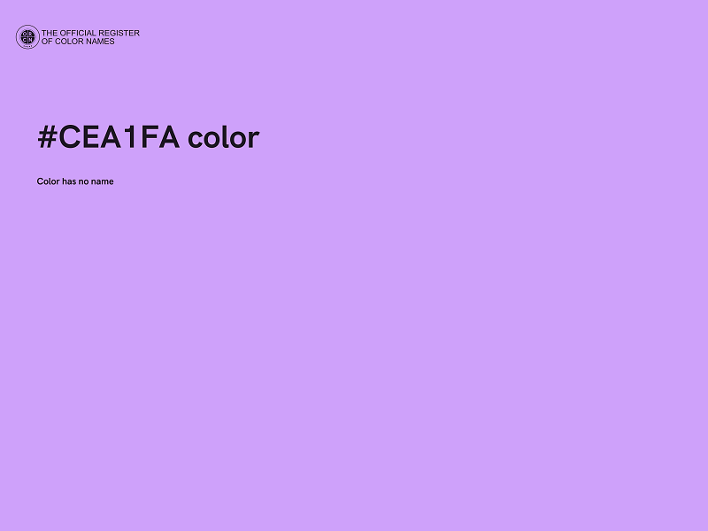 #CEA1FA color image