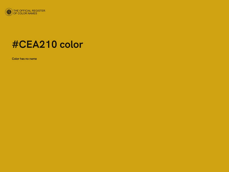 #CEA210 color image