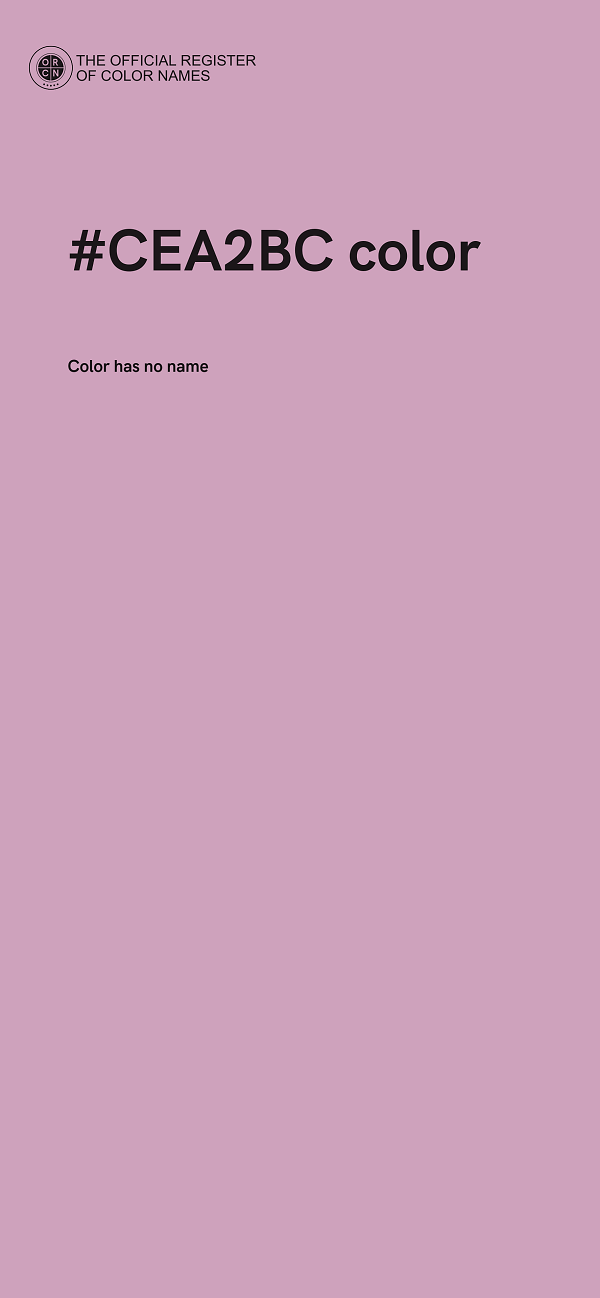 #CEA2BC color image
