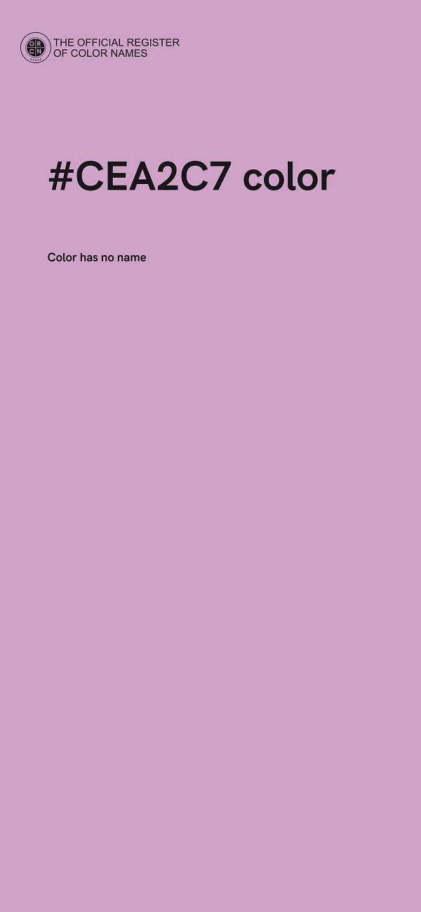 #CEA2C7 color image