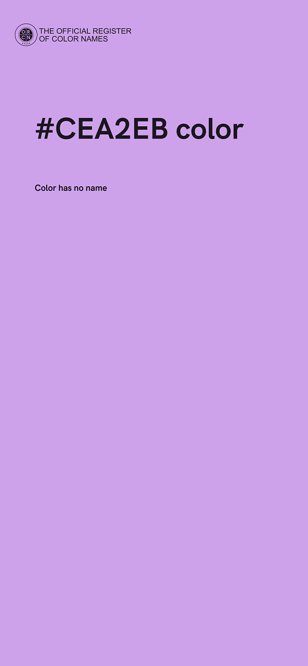 #CEA2EB color image