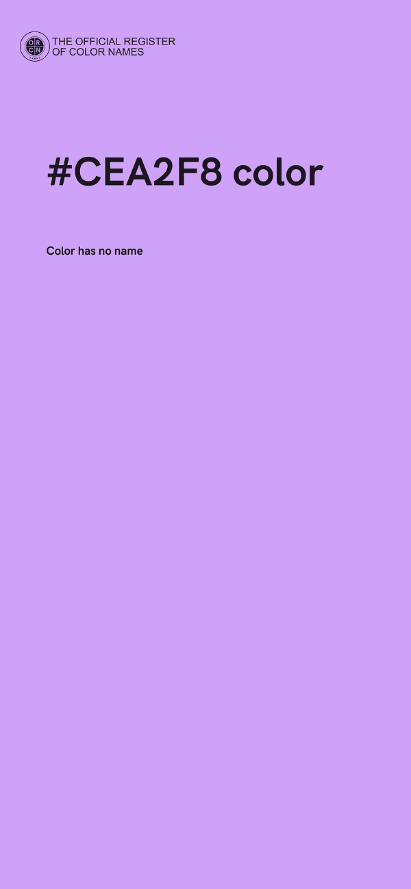 #CEA2F8 color image