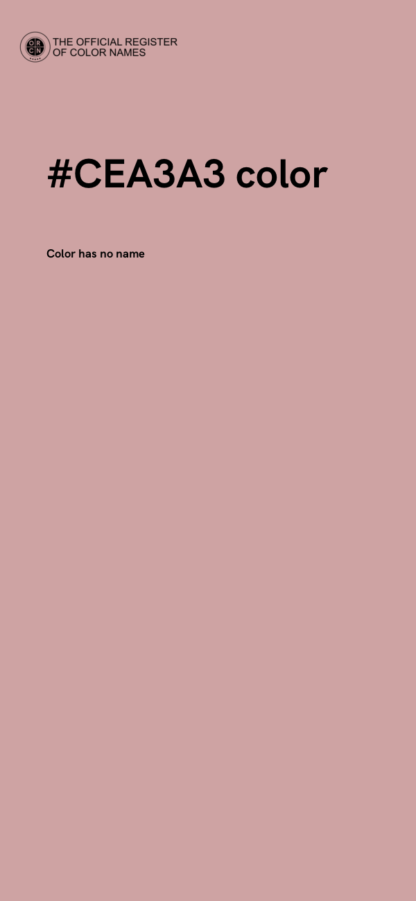#CEA3A3 color image