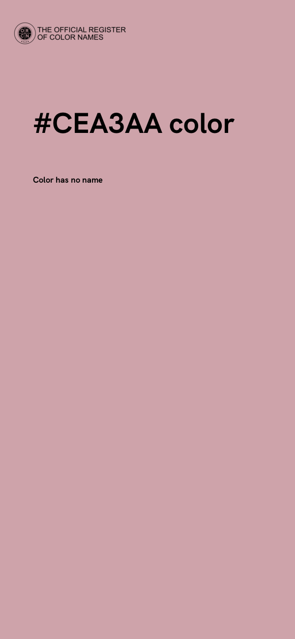 #CEA3AA color image