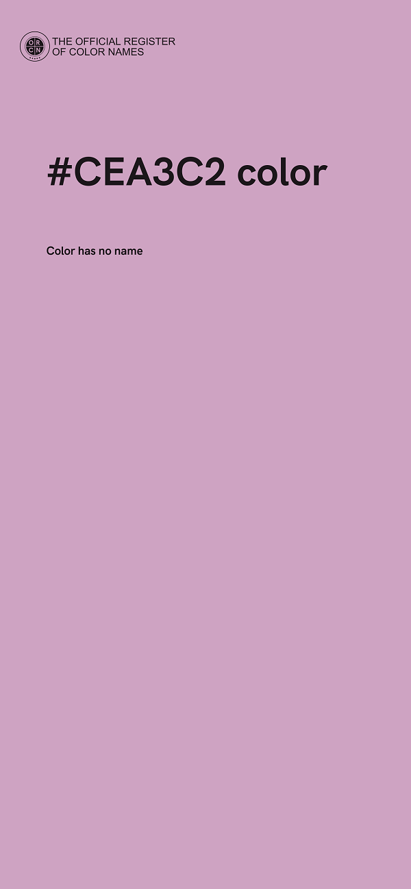 #CEA3C2 color image