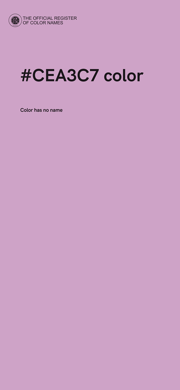 #CEA3C7 color image