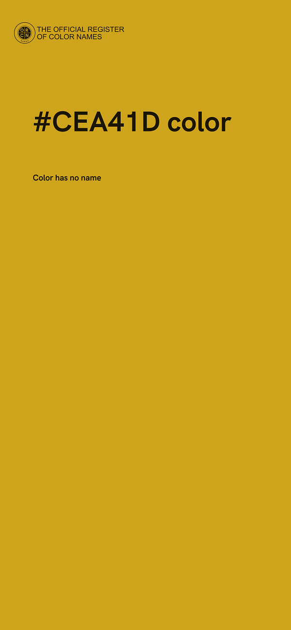 #CEA41D color image