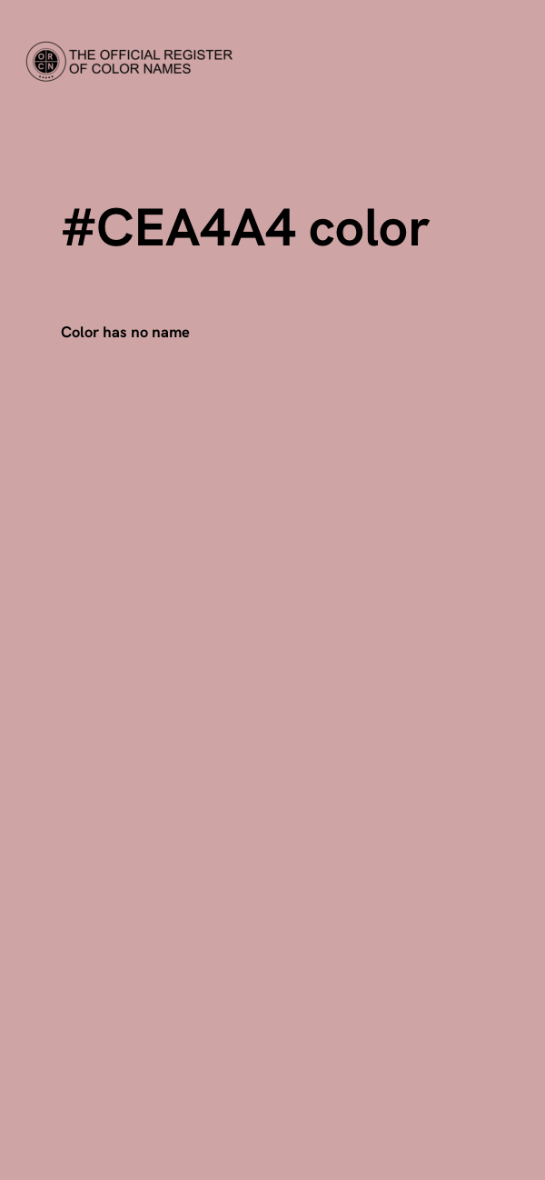 #CEA4A4 color image