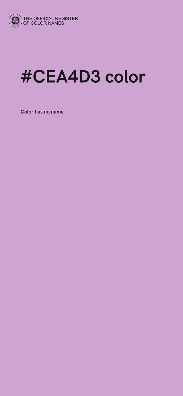#CEA4D3 color image
