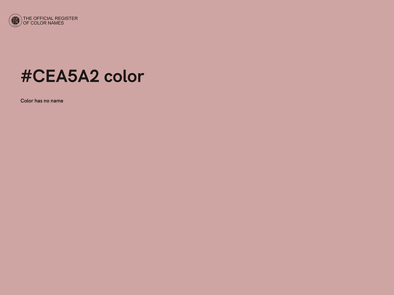 #CEA5A2 color image