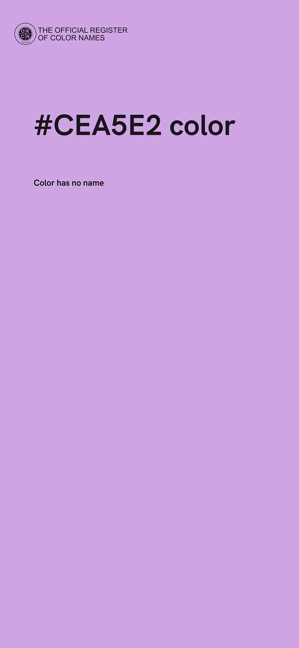 #CEA5E2 color image