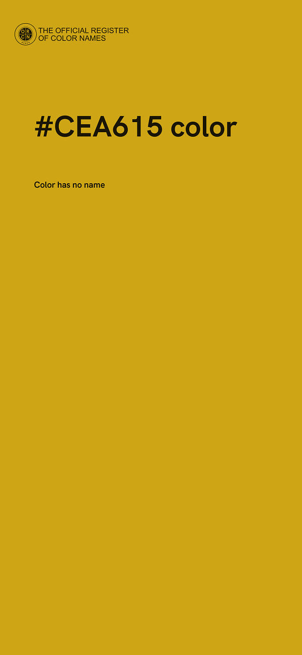 #CEA615 color image