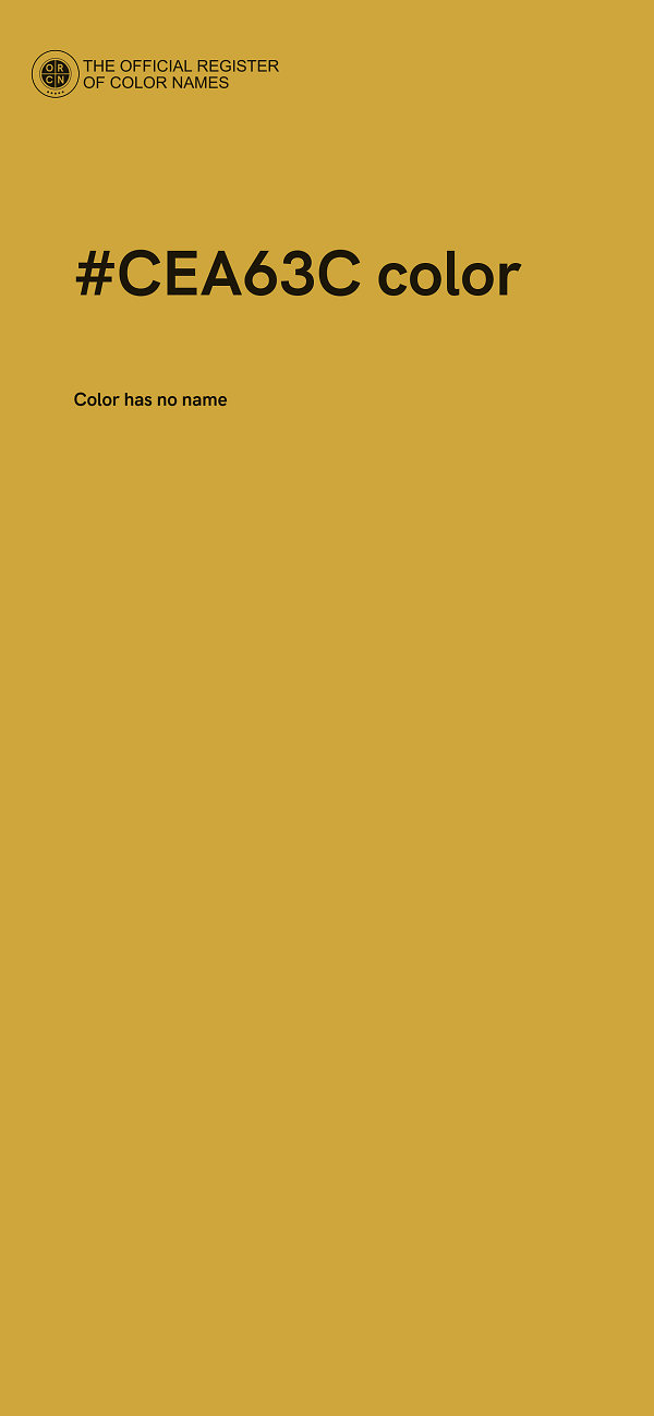 #CEA63C color image