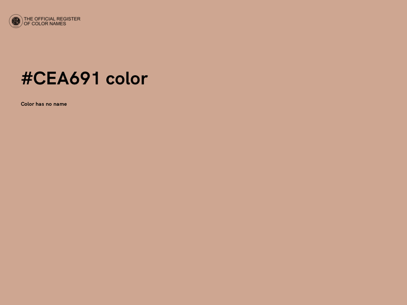#CEA691 color image