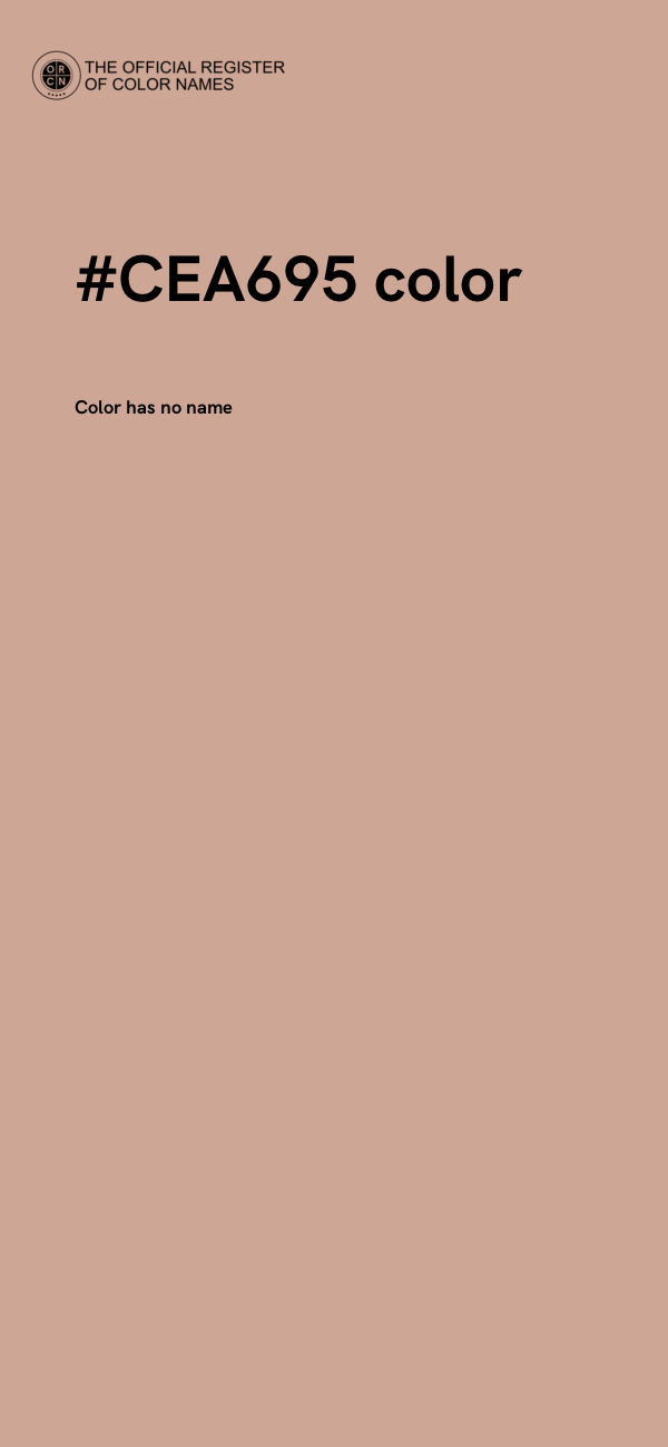 #CEA695 color image
