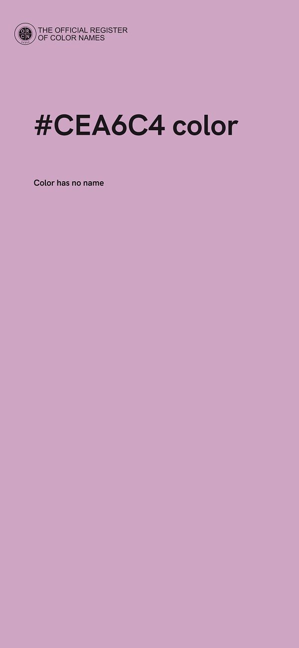 #CEA6C4 color image