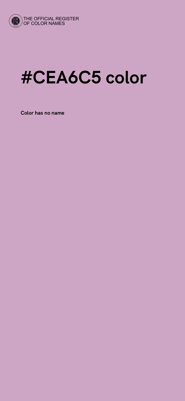 #CEA6C5 color image