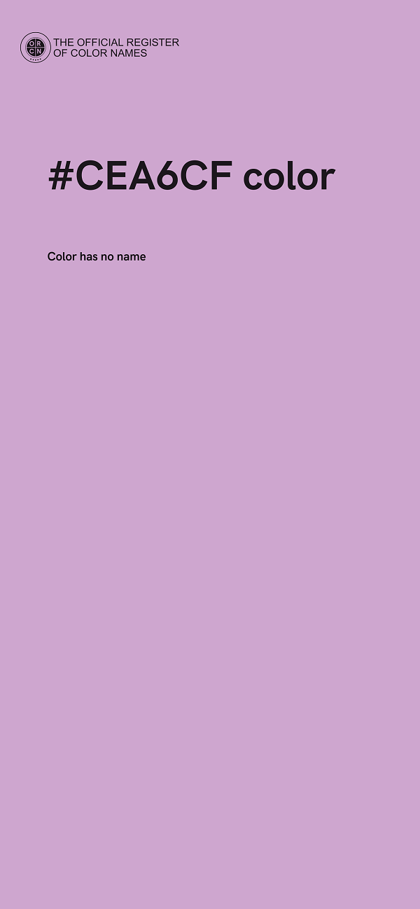 #CEA6CF color image
