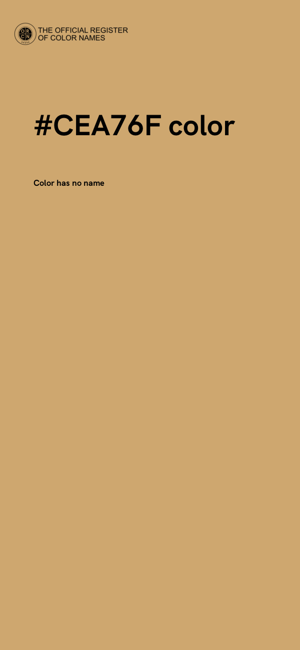 #CEA76F color image