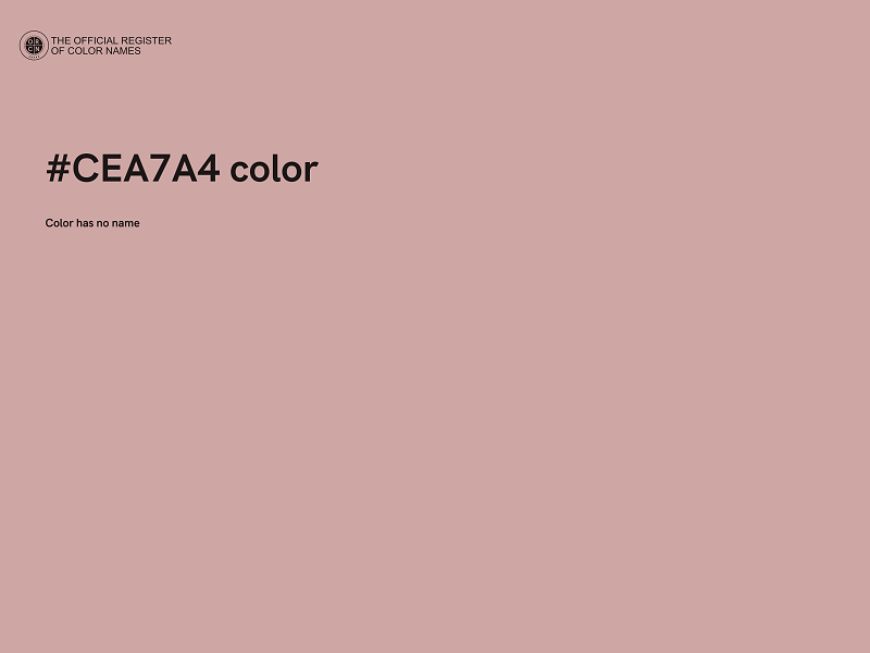 #CEA7A4 color image