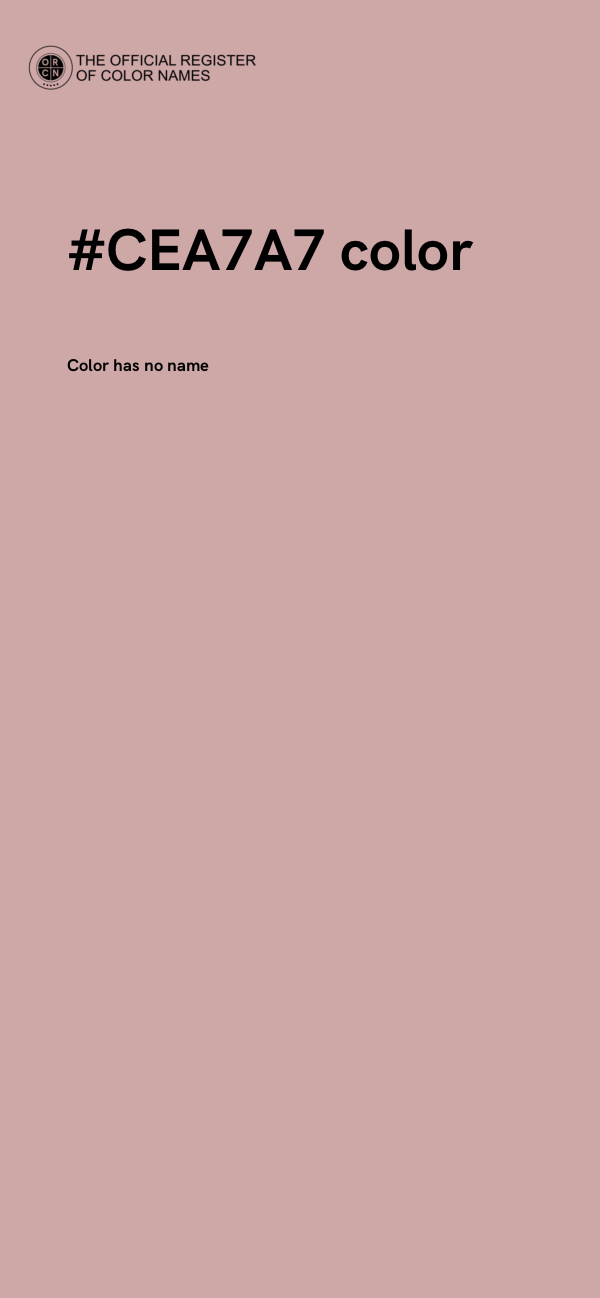 #CEA7A7 color image
