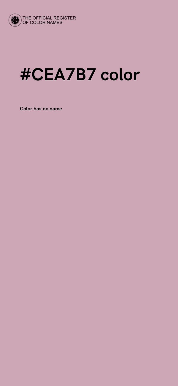 #CEA7B7 color image