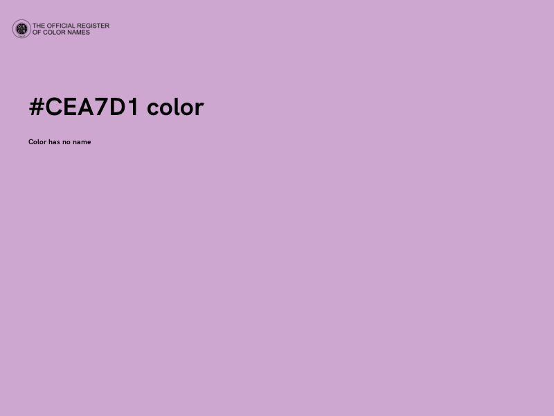 #CEA7D1 color image