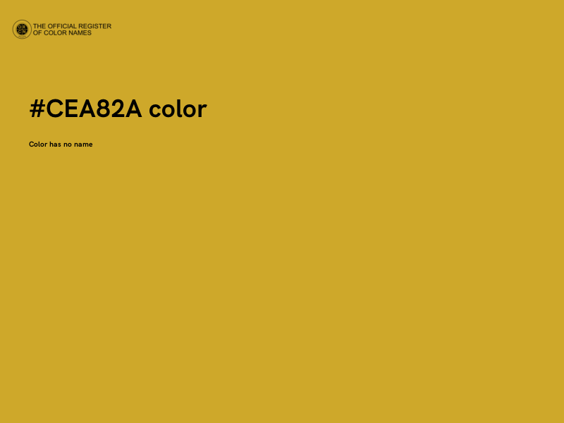 #CEA82A color image