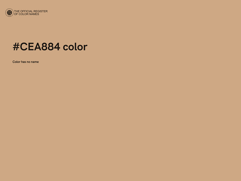 #CEA884 color image