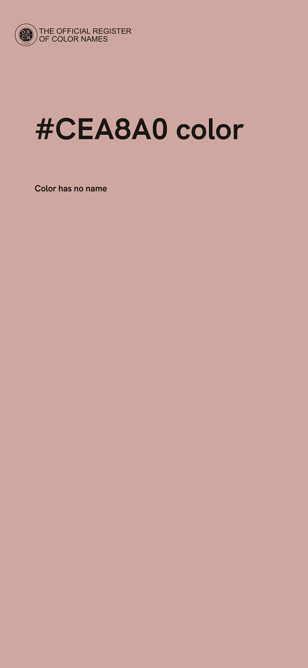 #CEA8A0 color image