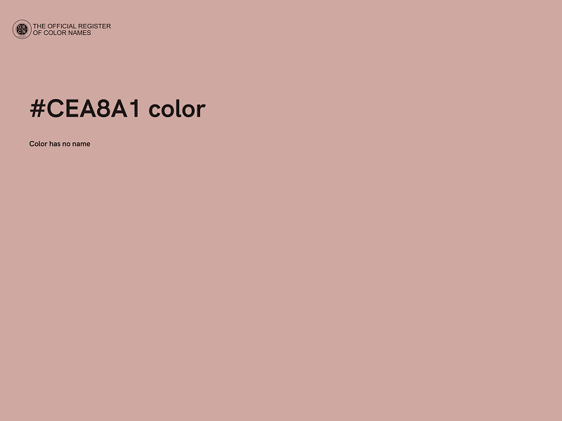 #CEA8A1 color image