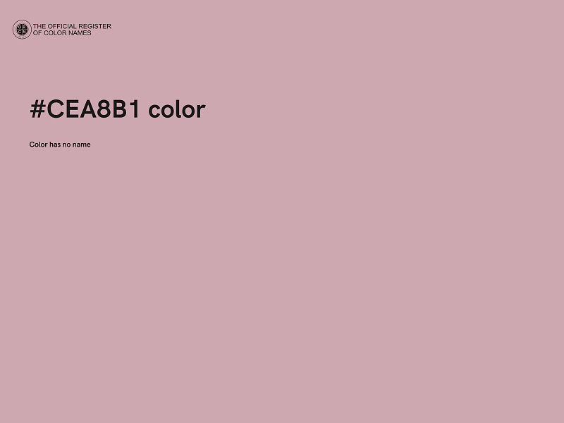 #CEA8B1 color image