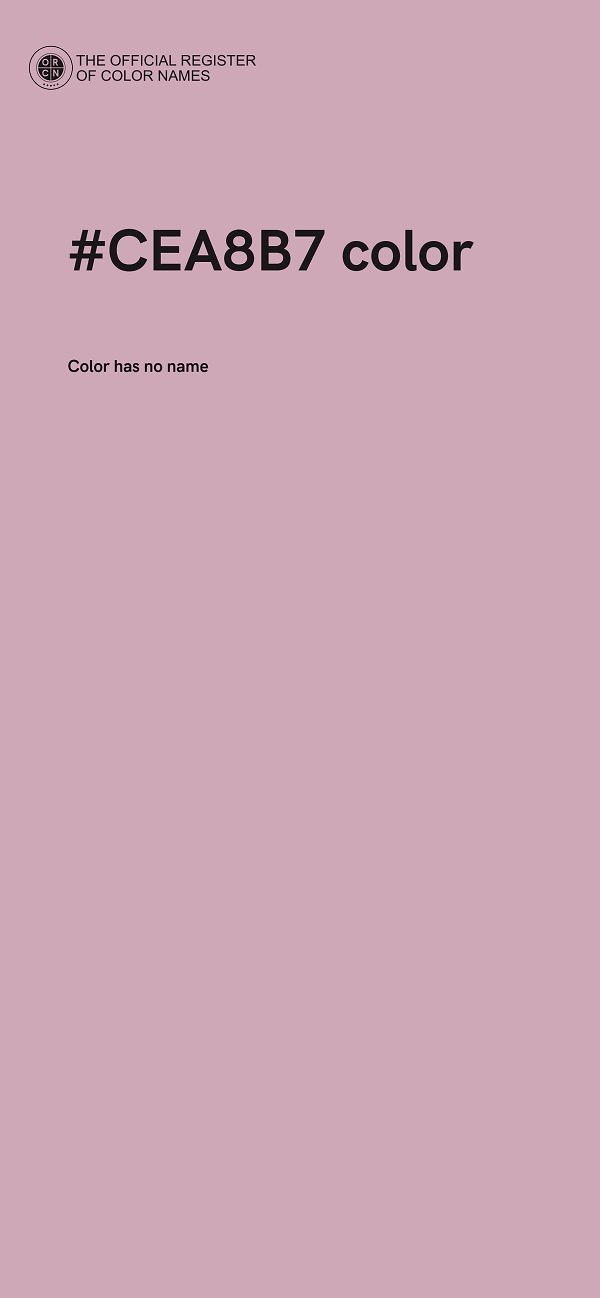 #CEA8B7 color image