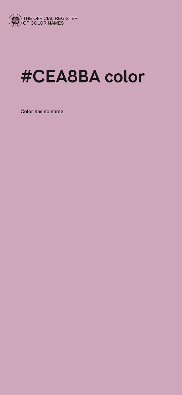 #CEA8BA color image