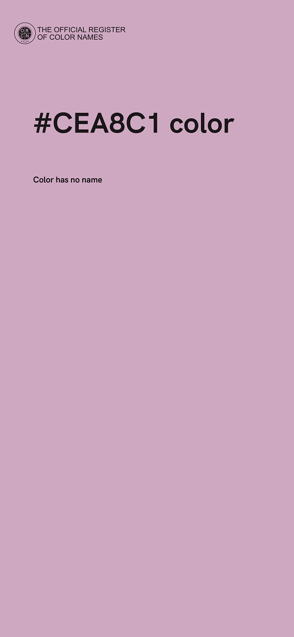 #CEA8C1 color image