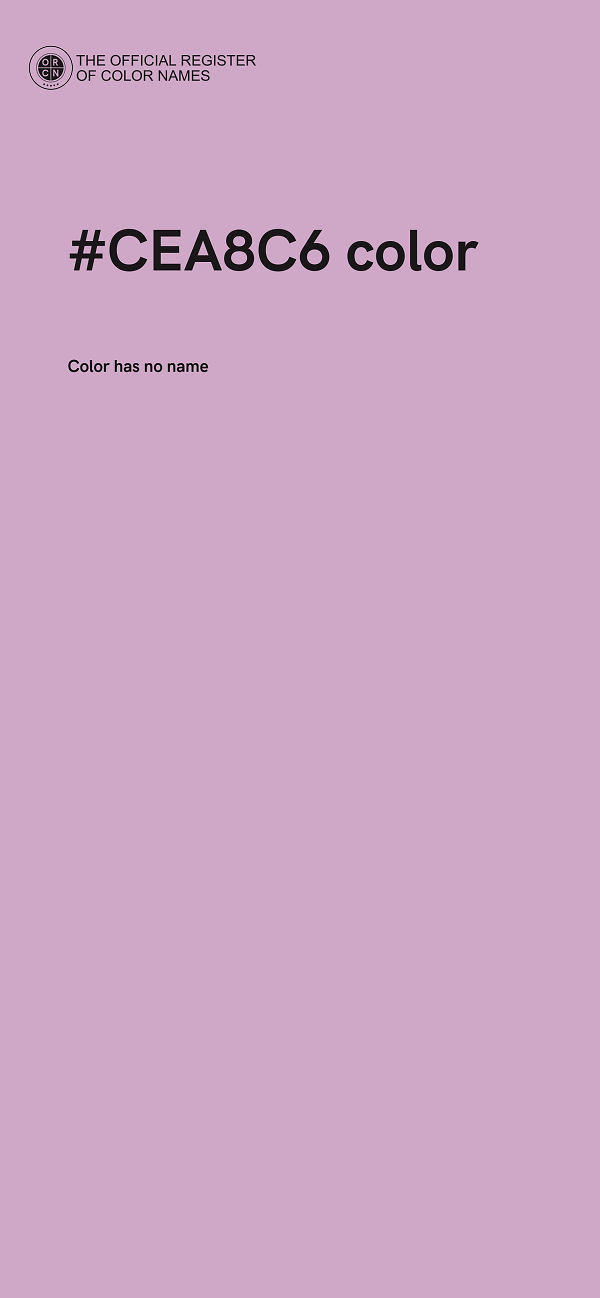#CEA8C6 color image