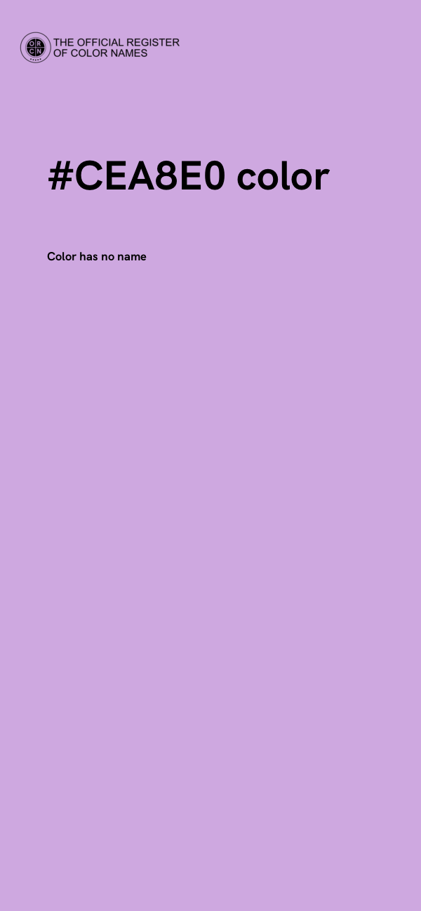 #CEA8E0 color image