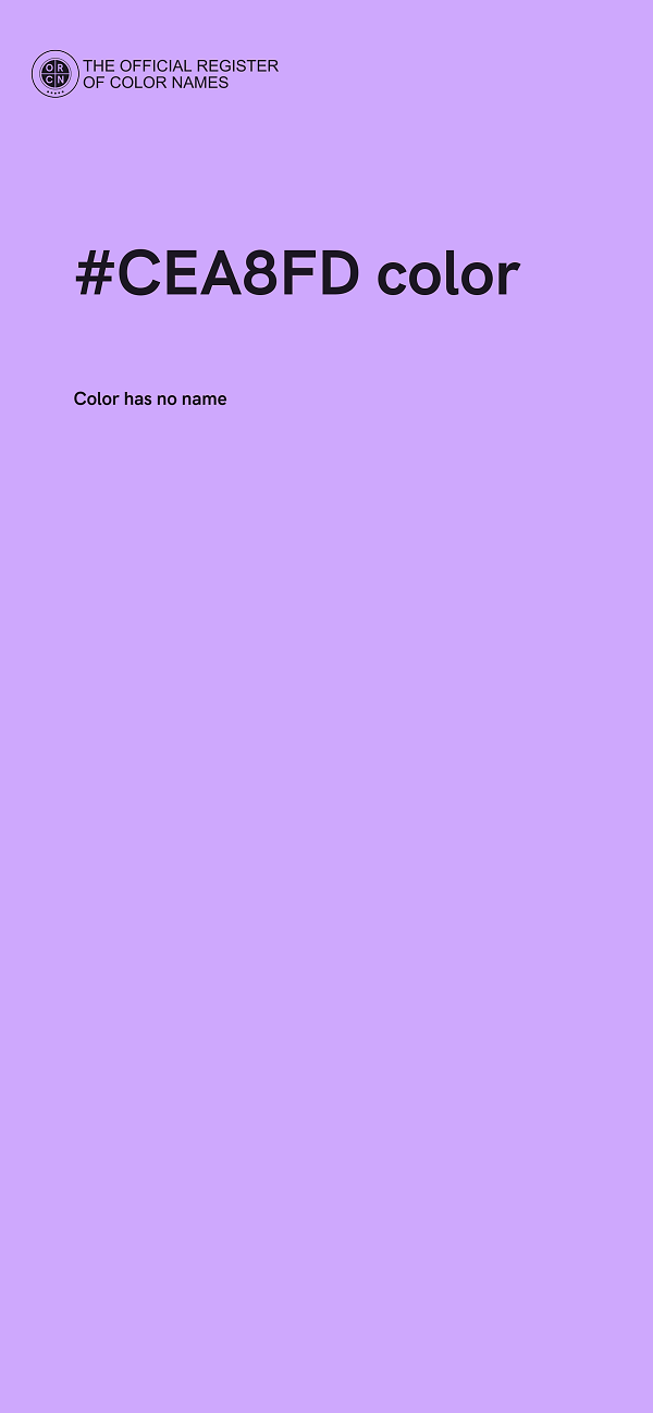 #CEA8FD color image