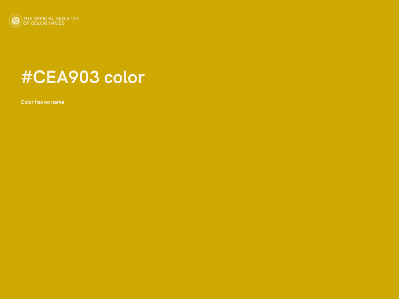 #CEA903 color image