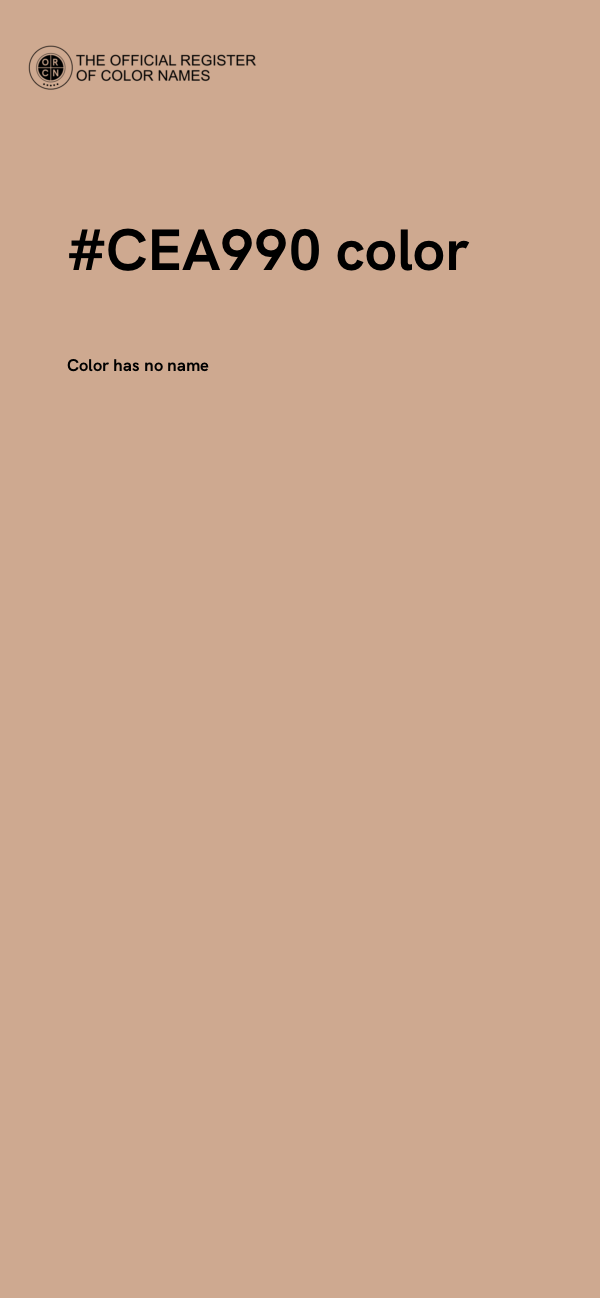 #CEA990 color image