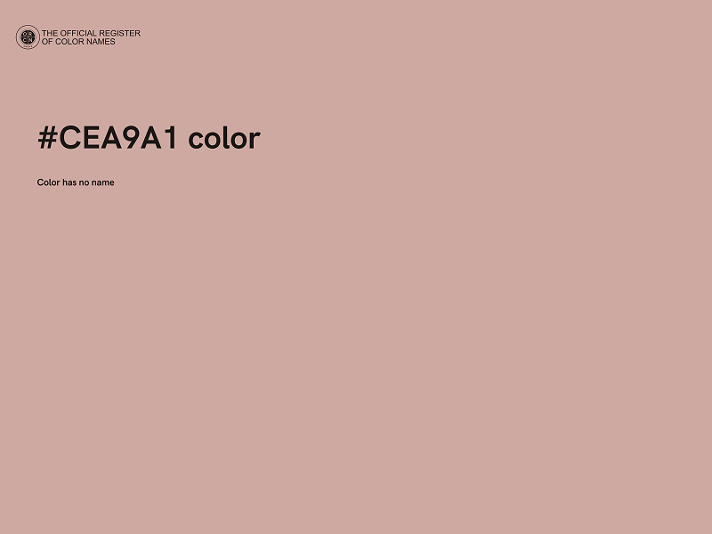 #CEA9A1 color image