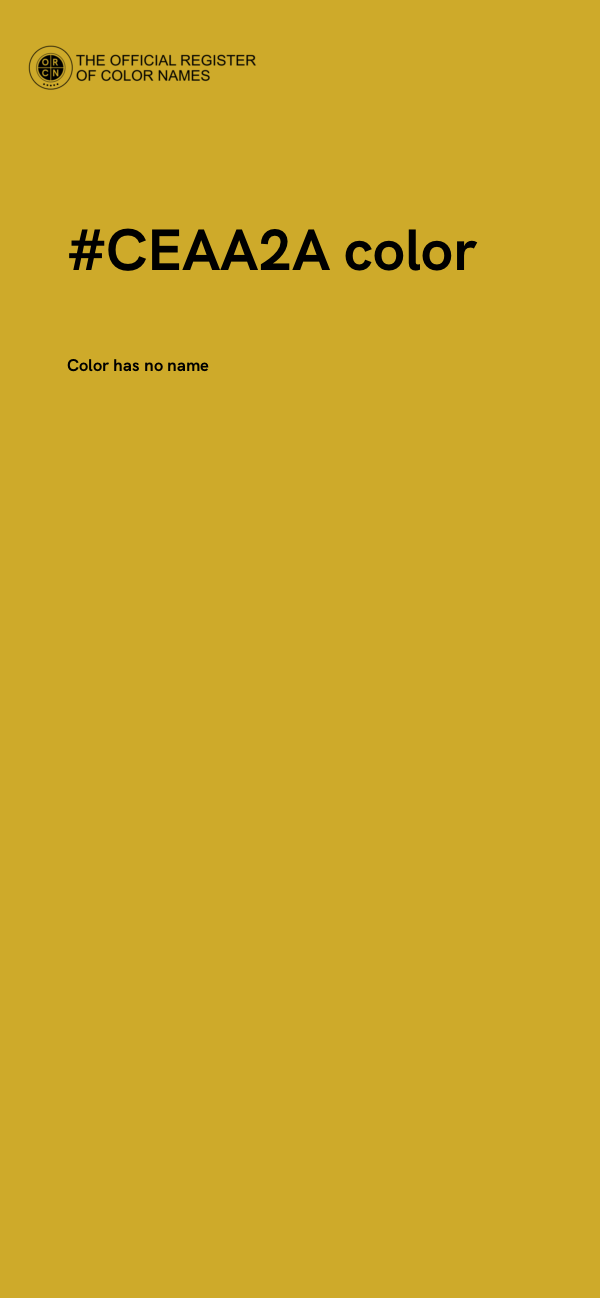 #CEAA2A color image