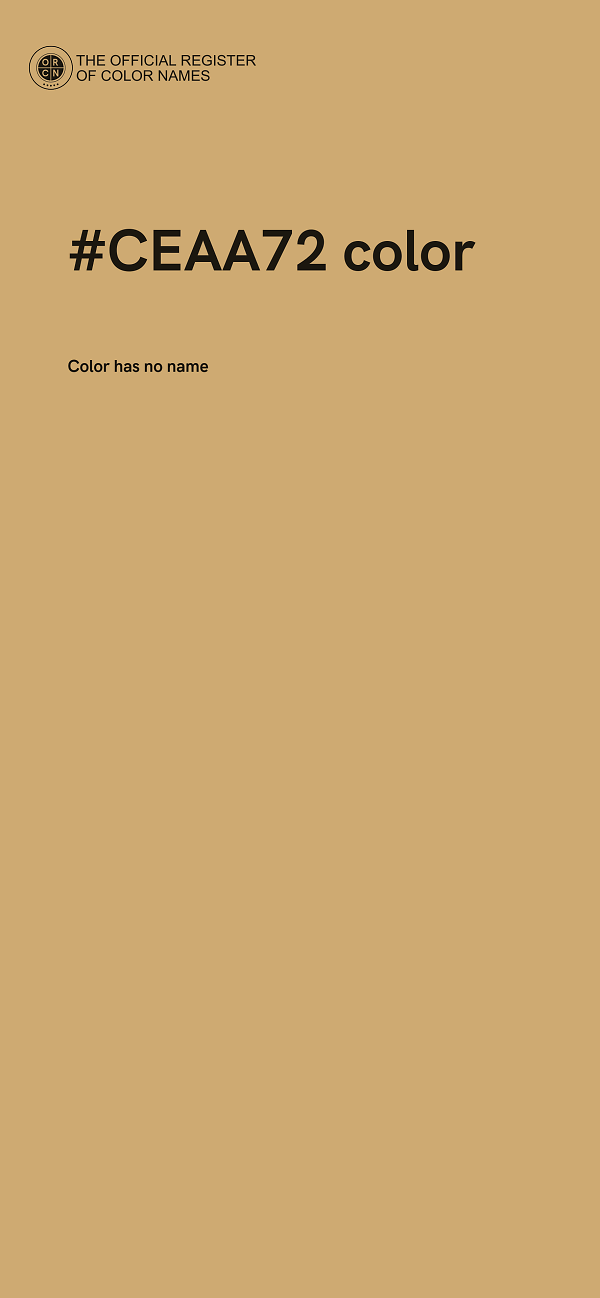 #CEAA72 color image