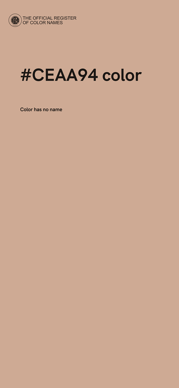 #CEAA94 color image